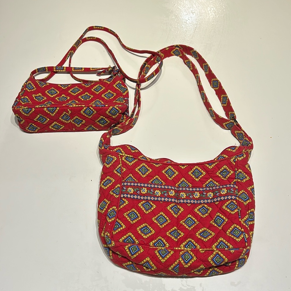 Vera Bradley Villa Red Bags, great condition